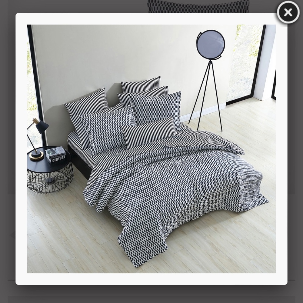 Marimekko king size quilt and shams